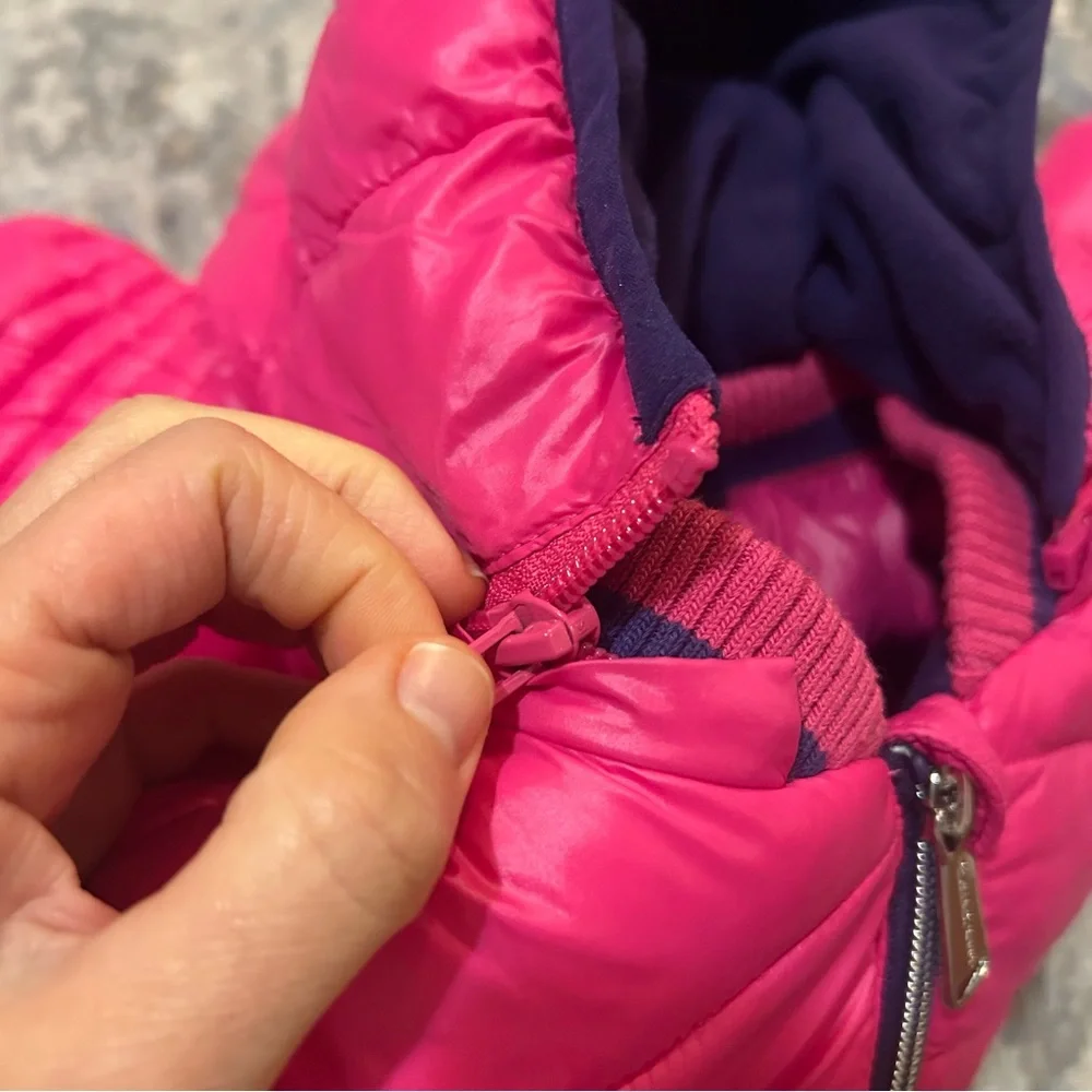 Michael Kors Toddler 3T Jacket Pink Fleece Lined Hooded Puffer Coat Jacket